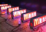 IP65 P5 Taxi Top LED Sign Advertising Screens 192*64dot Resolution 2 Years
