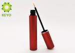 Cylinder Shape Empty Eyeliner Container Red Color Aluminum Material Made
