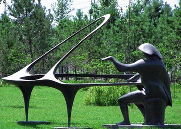 Buy cheap Playing The Piano Bronze Statue For Home / Hotel / Public Decoration from wholesalers