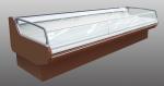 Front Curved Glass Fan Cooling Open Front Display Chiller For Sausages