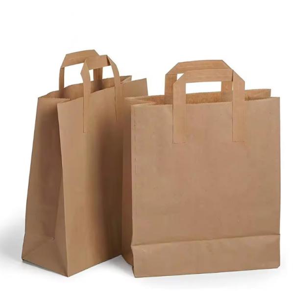 Buy cheap Kraft Paper Shopping Bag With Logo Paper Kraft Bag Custom Paper Bags from wholesalers