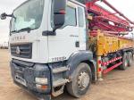 Shandeka chassis above the 16 year trinity pump car concrete pump truck with