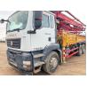 Buy cheap Shandeka chassis above the 16 year trinity pump car concrete pump truck with boom from wholesalers