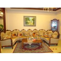Buy cheap Neoclassical Living Room Velvet Corner Sofas 9 Seater U Shaped Sofa 45kg/Cbm product