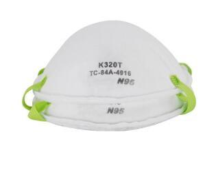 Buy cheap Needle Punched Cotton N95 Earloop Mask NIOSH Approved Folded Shape Disposable from wholesalers