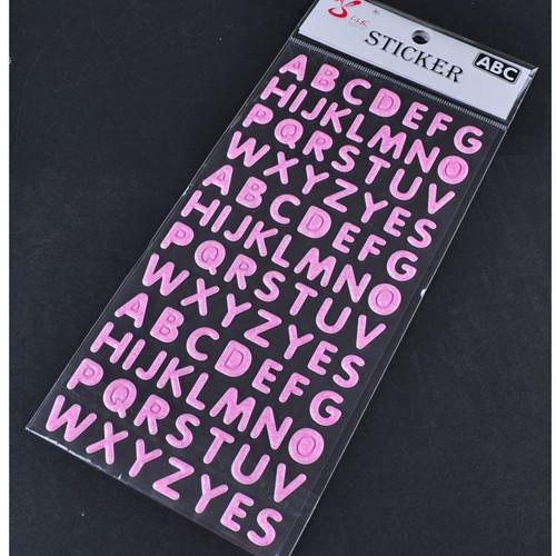 Buy cheap Removable Puffy Alphabet Stickers For Nursery Beautiful Shinning Die Cut from wholesalers