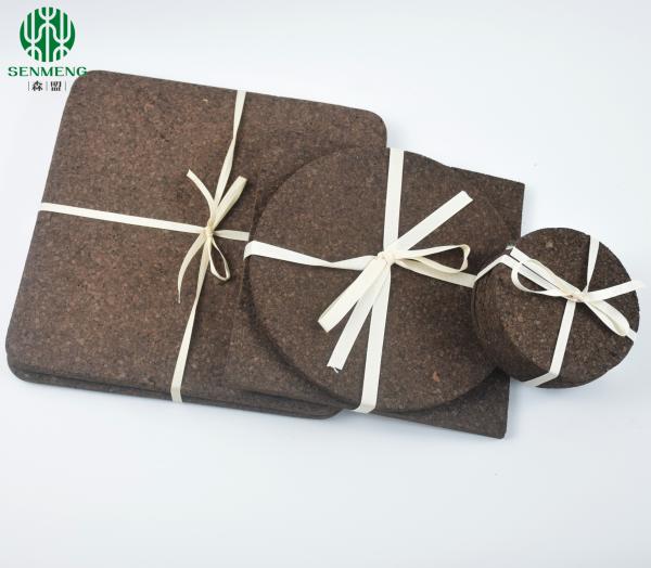 Buy cheap Natural Factory Price Custom Size Black Eco-Friendly Cork Trivets from wholesalers