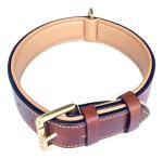 Luxury Handmade Leather Dog Collars Soft Comfortable