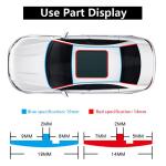 Car Door Weatherstrip Front Rear Windshield Edge Sealing Strips Sticker Car Roof