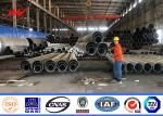 IP65 Durable Galvanization Steel Power Pole Hot Dip 20 - 90ft 1-30mm