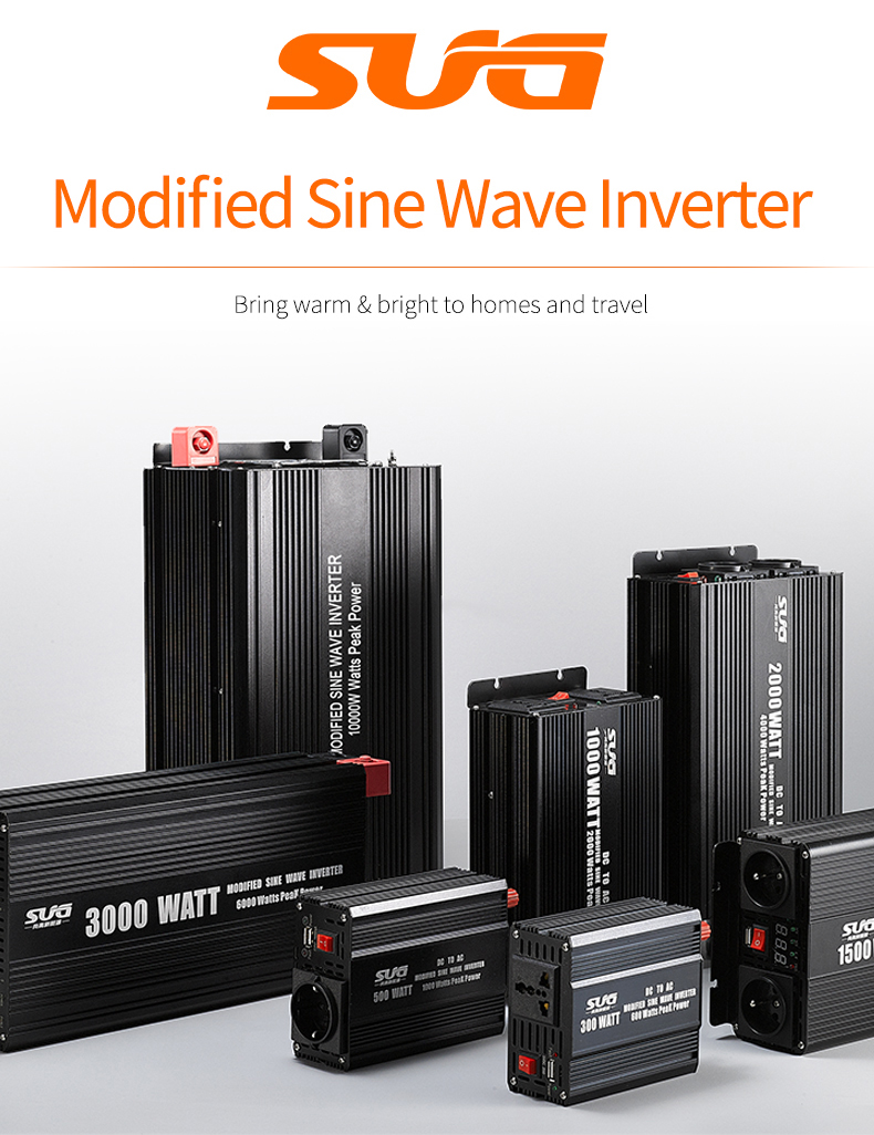 3000W Solar 12V 24V Modified Sine Wave DC To AC Power Inverter