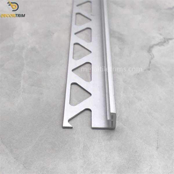 Buy cheap Ceramic Tile Edging Trim Metal Tile Trim 10mm × 25mm × 1mm from wholesalers