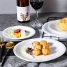 Buy cheap 6" Porcelain Round Plates Beer Wine Liquor Stores White Porcelain Dessert Plates from wholesalers