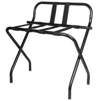 Buy cheap Back Rest Hotel Style Luggage Rack / Black Hotel Luggage Stand With Feet product