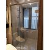 Buy cheap Hotel Framed Tempered Glass Shower Enclosure Stainless Steel Straight Swinging Glass Shower Doors from wholesalers