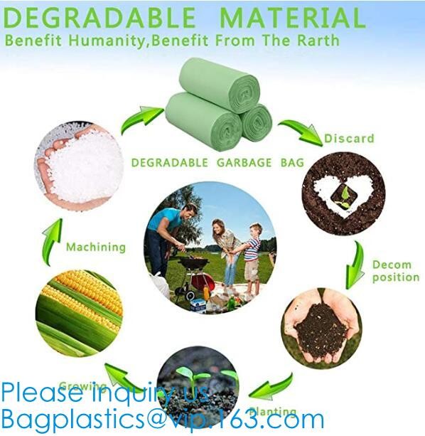 Compostable Biobag Cornstarch Bags,Recycling, Food Waste Kitchen Bag 3 Gallon Compost Bin Liner 25 Counts, Kitchen Caddy