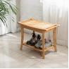 Buy cheap FSC Certificated Non Slip Bamboo Shower Bench Waterproof Seat Towel Holder from wholesalers