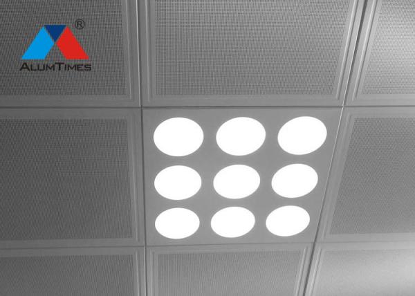 Buy cheap Matte White Acoustic Ceiling Tiles , Powder Coated Metal Suspended Ceiling Tiles from wholesalers