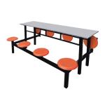 Backrest Seat Table Foldable Stainless Steel Office Furniture Restaurant Canteen