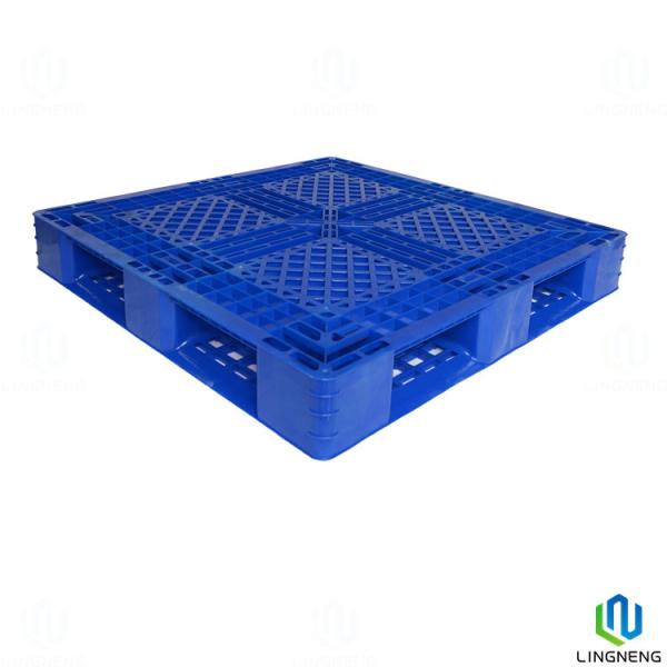 Buy cheap Single Face Industrial Plastic Pallet 4 Way Entry 1100*1100*150mm from wholesalers