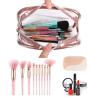 Buy cheap Roomy Zippered See Through PVC Makeup Bag For Girls from wholesalers