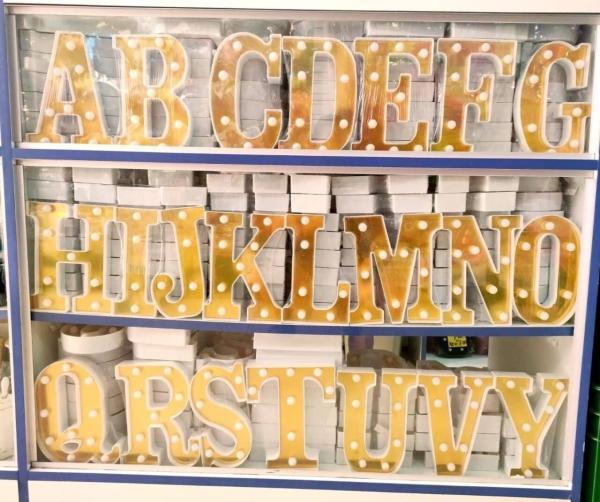 Buy cheap Yellow Letter Birthday Party Decoration Items For Celebrating Special Occasions from wholesalers