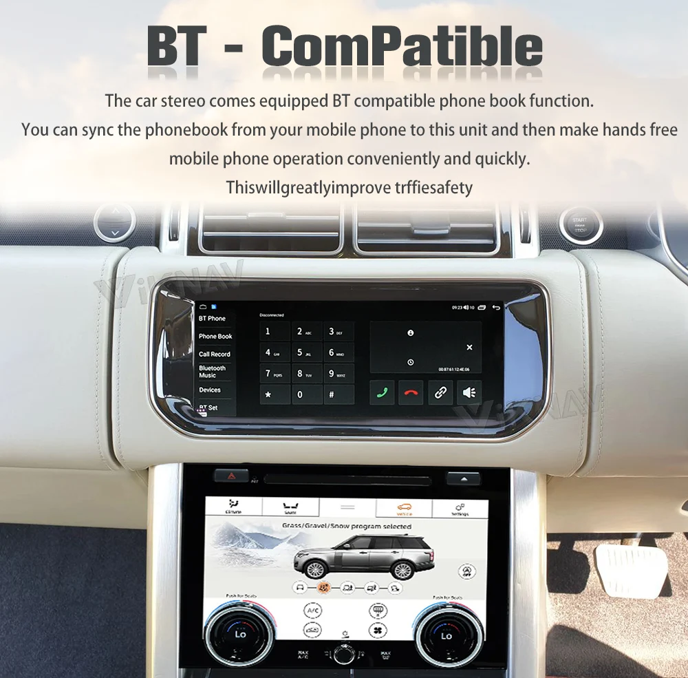 Android Auto 10.25 inch Car Radio For Range Rover Vogue L405 Carplay HD LCD Touch Screen Multimedia Video Player GPS