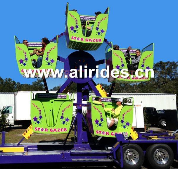 Buy cheap Mini fairground rides ferris wheel with trailer mounted carnival rides for sale from wholesalers