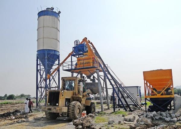Buy cheap Commercial Ready Mix Concrete Batch Plant HZS50 Mini Concrete Mixing Station from wholesalers