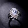 Buy cheap Fashion Women Ring 925 Sterling Silver Ring CZ White Stone bague anel bijoux Jewelry Accessories Vintage Rings from wholesalers