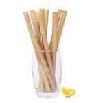 Custom Bamboo Drinking Straw 100% Natural Biodegradable Minor Caliber 20cm