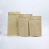 Buy cheap Eco Friendly Flat Bottom Bag 3.5 Recyclable Tea Paper Sealed Ziplockk Bags For Packaging from wholesalers