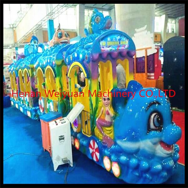 Buy cheap hot sale fiberglass musical sea world Track Train Rides for Kids from wholesalers