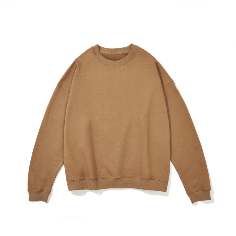 Long Sleeve Oversized Crewneck Pullover Sweatshirts Custom Logo Printed