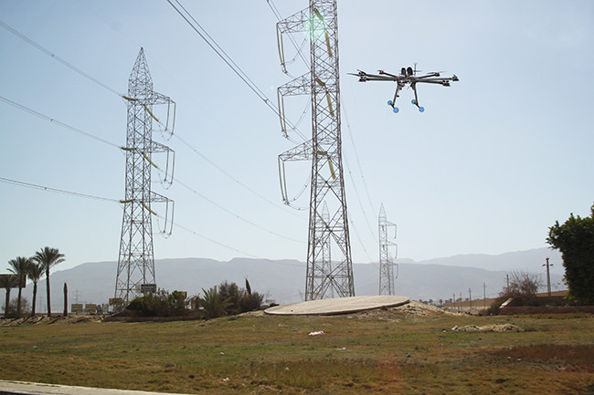 Transmission Line 8 Spirals Wing Drone Unmanned Aerial Vehicle Professional