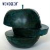 Buy cheap Large outdoor garden metal decoration abstract apple Bronze sculpture from wholesalers