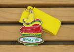 2 Sides Logo Neck Ribbon Medals For Sports , Army Service Medal