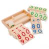 Buy cheap Montessori 6.5cm Wooden Matching Puzzle Numbers Card from wholesalers