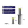 Buy cheap Anti Terrorist Security Manufacturer Stainless Steel Hydraulic Automatic Bollard Systems from wholesalers