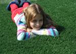 C Shape Outdoor Landscaping Artificial Turf Fake Grass With Natural Appearance