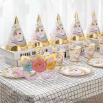 Hot Stamping Unicorn Themed Children'S Birthday Suit Party Supplies Creative