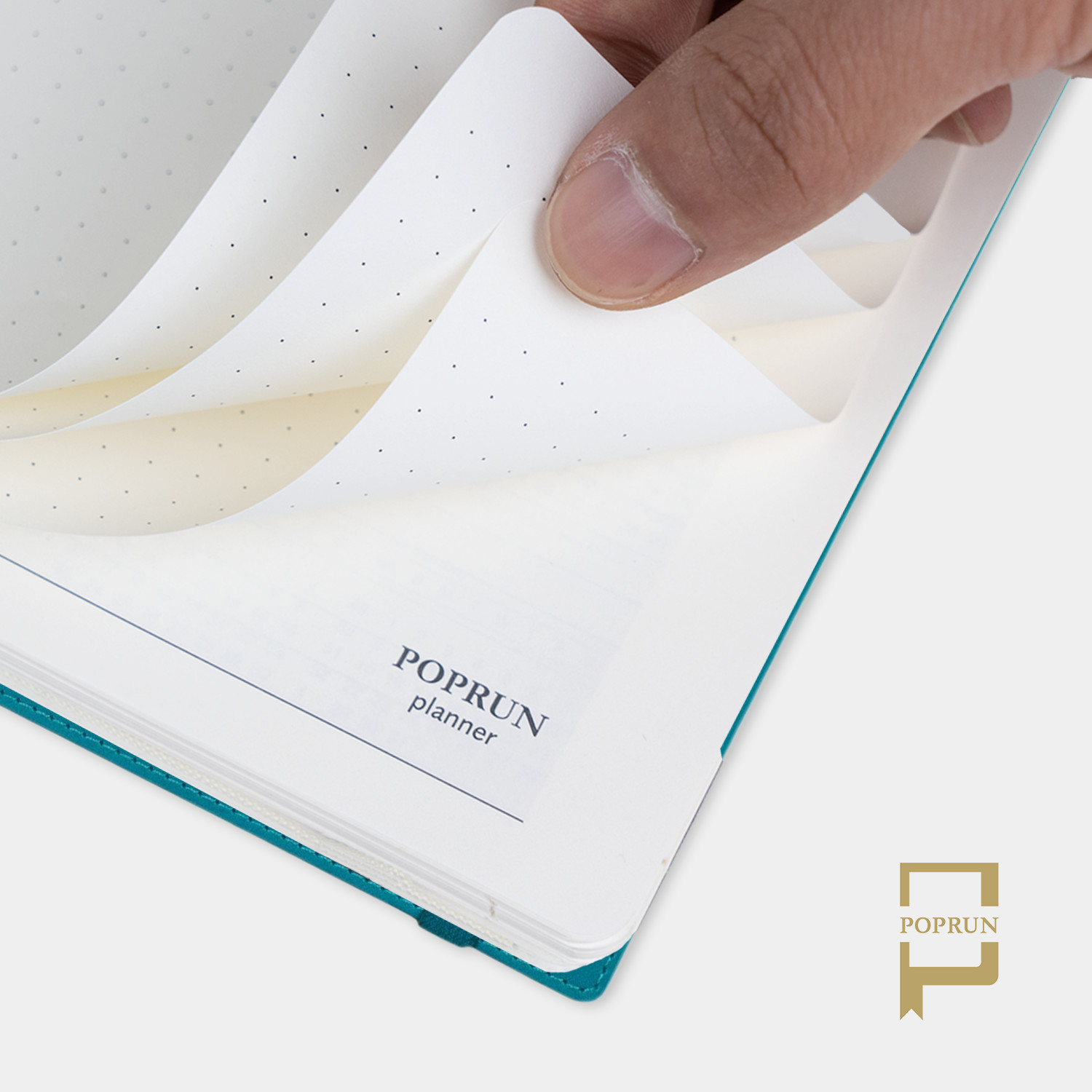 Custom Planner Medium Pacific Green Monthly and Weekly Planner With Hourly Schedule