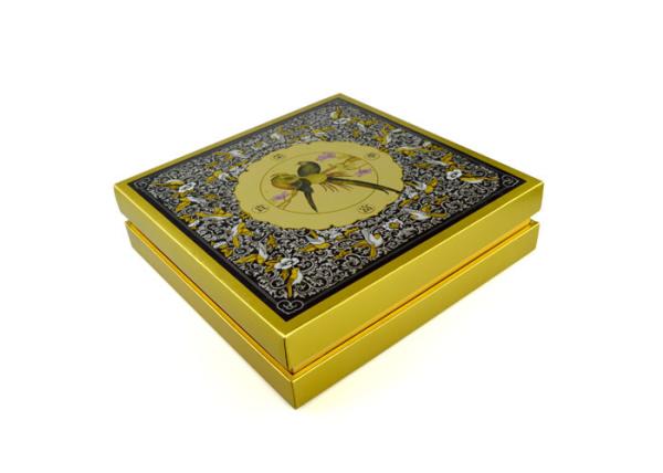 Buy cheap Luxurious Black Gold Stamping Recycled Paper Box For Clothes / Cosmetics from wholesalers
