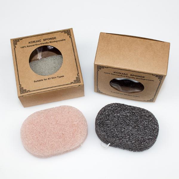 Buy cheap Private Label Organic Oval Cosmetic Sponge Bamboo Charcoal Konjac Sponge from wholesalers