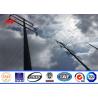 Buy cheap 12sides 8M 2.5KN Steel Utility Pole for transmission power line with top steel plate from wholesalers