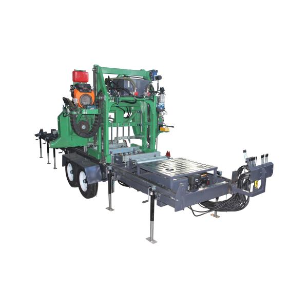 2024 JIERUI Gas Log Saw Mill Wood Cutting Diesel Portable Sawmill Machine with Trailer