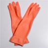 Buy cheap Red Waterproof Extra Long Sleeve Rubber Gloves For Kitchen Cleaning from wholesalers