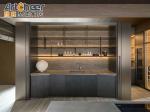 Modern Melamine Wood Doors rta kitchen cabinet Custom Islands and Countertop