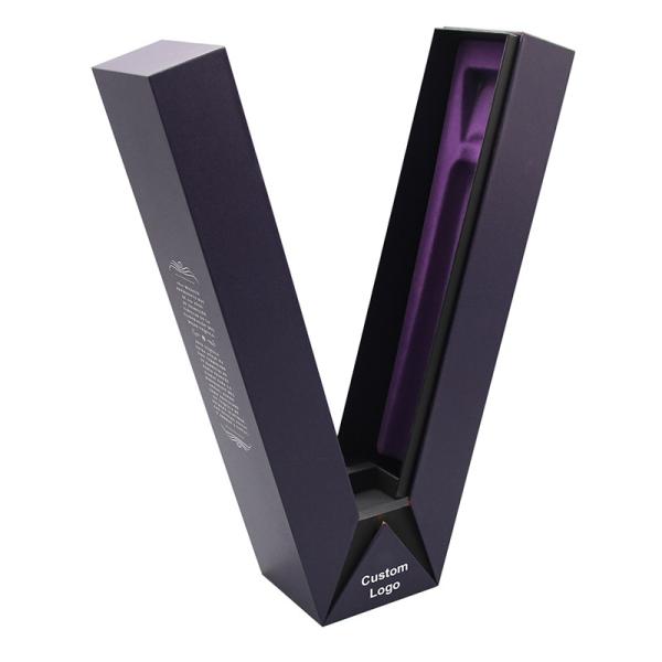 Buy cheap Kraft Silver Foil Luxury Cardboard Box For Champagne Wine Glass from wholesalers