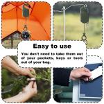 Deyi Badge Reel Heavy Duty Multitool Carabiner Badge Holder Retractable Keychain